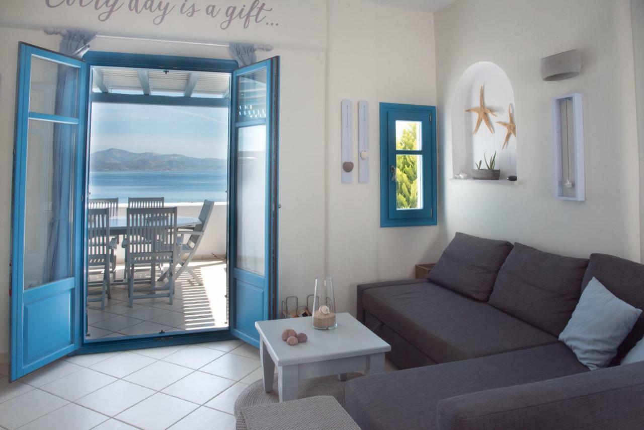 Just Blue With Amazing Sea Views In Piso Livadi Villa Exterior photo